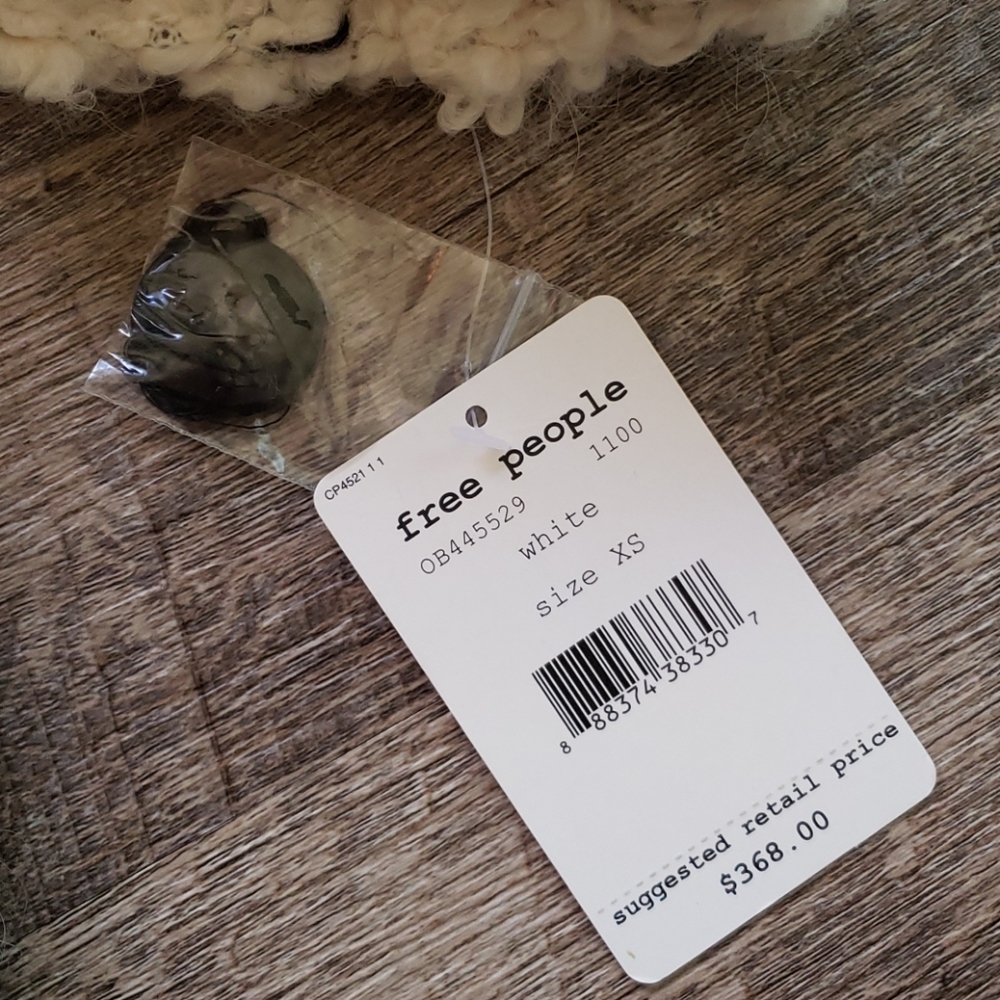 NWT! Free People High Collar Boucle Coat - Picture 14 of 14